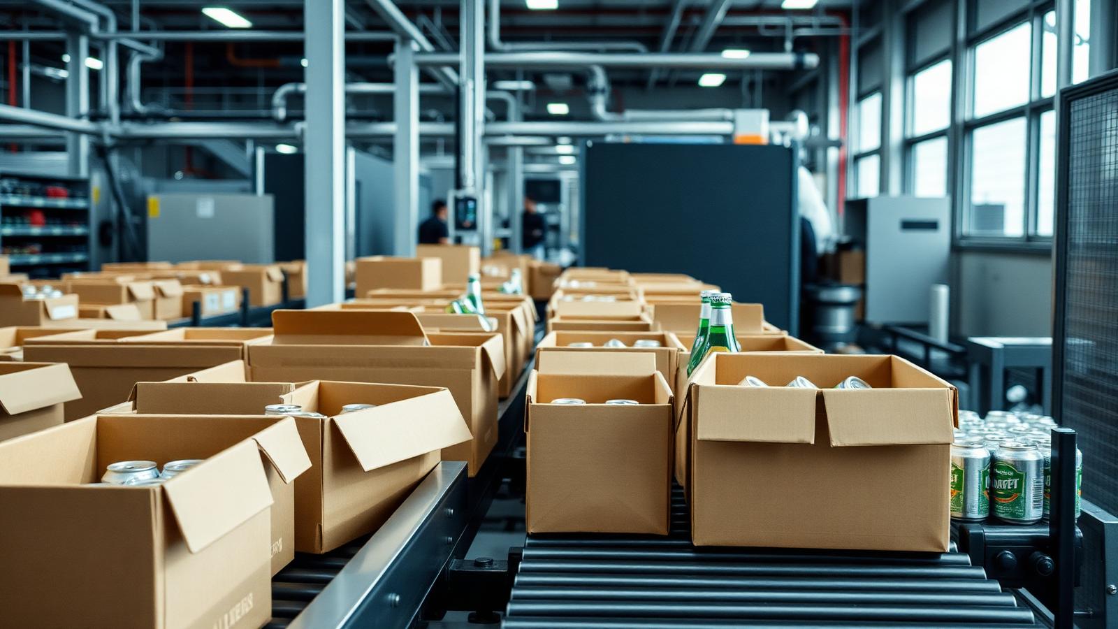 Línea de armado automático de packaging para consumo masivo